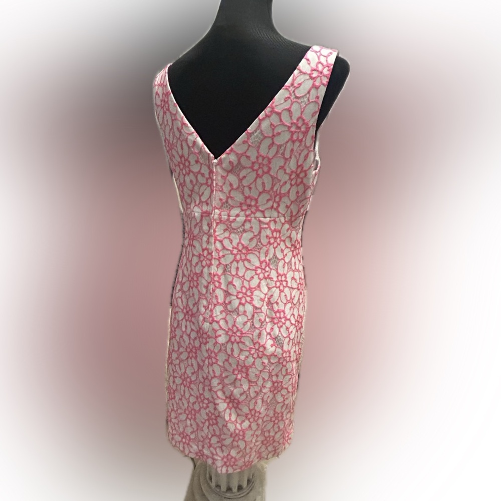 50%off w❤️NWT Lilly Pulitzer Daena Fiesta Pink Nylon Sleeveless Dress 10 $278 - Picture 5 of 16